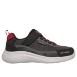 Skechers Boys' Bounder 2.0 Aqua Pace Waterproof Shoes Black Size 28 Adaptive Closure Design with Mesh and Synthetic Upper and Adjustable Instep Strap for Comfort and Support - Skechers