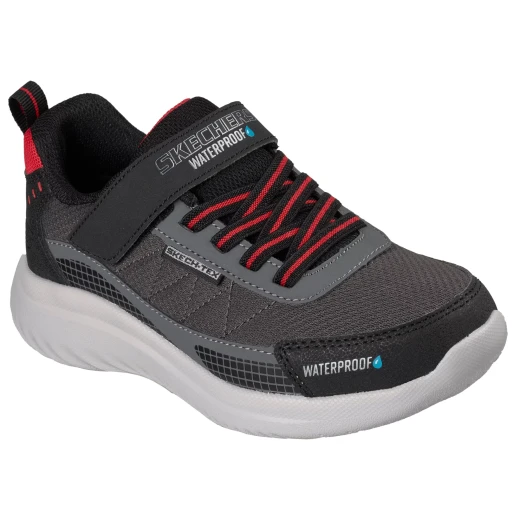 Skechers Boys' Bounder 2.0 Aqua Pace Waterproof Shoes with Adaptive Closure, Mesh and Synthetic Upper, Adjustable Instep Strap, and Cushioned Comfort Insole, Size 31, Black - Skechers - Image 3