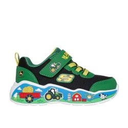 Skechers John Deere Play Scene Barn Squad Buddies Green 24 Infant Shoes