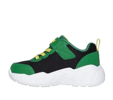 Skechers x John Deere Play Scene Barn Squad Buddies Infant Boys' Shoes with Mesh Upper and Adaptive Closure Featuring Playful Farm Themed Graphics, Available in Size 22 Green - Skechers - Image 5