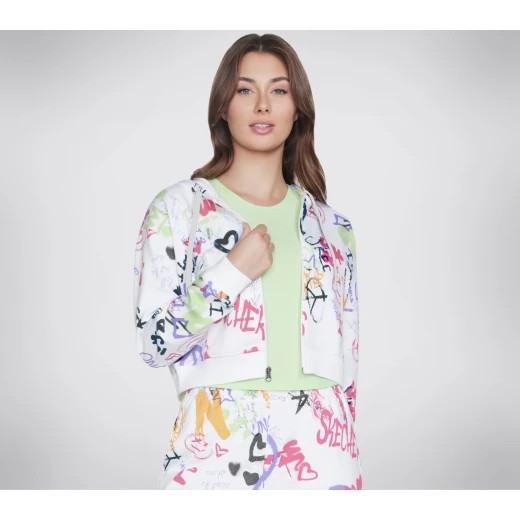 UNO Graffiti Women's Full Zip Hoodie White Large Size, Featuring Comfortable Fit and Classic Design, Ideal for Everyday Wear and Casual Outings. 100% Cotton Blend. UNO Graffiti Women's Full Zip Hoodie White Large Size, Featuring Comfortable Fit and Classic Design, Ideal for Everyday Wear and Casual Outings. 100% Cotton Blend.
