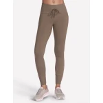 Skechers GoWalk Rib Mix Jogger Leggings, 4 Way Stretch, Brown, XL - Skechers