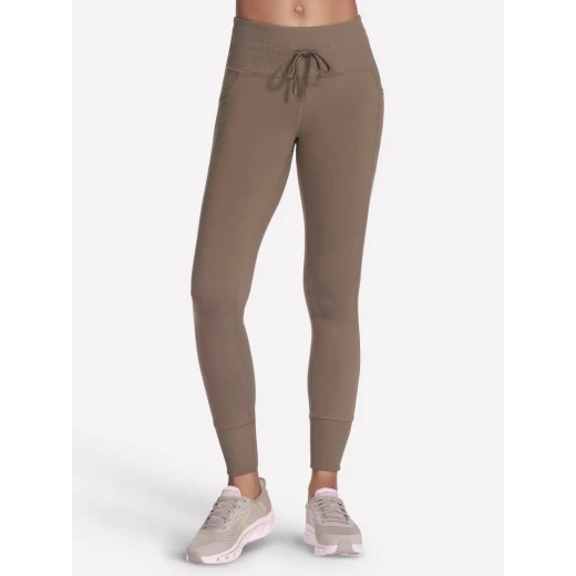 Skechers GoWalk Rib Mix Jogger Leggings, 4 Way Stretch, Brown, XL - Skechers - Image 2