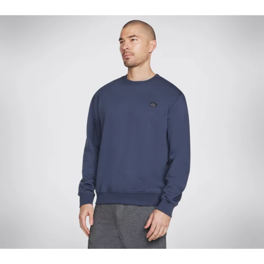 سويت شيرت رياضي رجالي من سكيتشرز، موديل Skech Sweats Definition Crew، لون كحلي، مريح، مقاس متوسط، تصميم أنيق وعملي، من مجموعة 2024 سويت شيرت رياضي رجالي من سكيتشرز، موديل Skech Sweats Definition Crew، لون كحلي، مريح، مقاس متوسط، تصميم أنيق وعملي، من مجموعة 2024