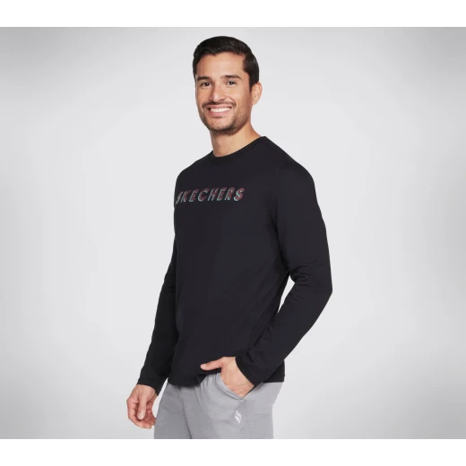 Skechers Delta Long Sleeve Tee Men's Black XL SKECH-SWEATS Pullover Skechers Delta Long Sleeve Tee Men's Black XL SKECH-SWEATS Pullover