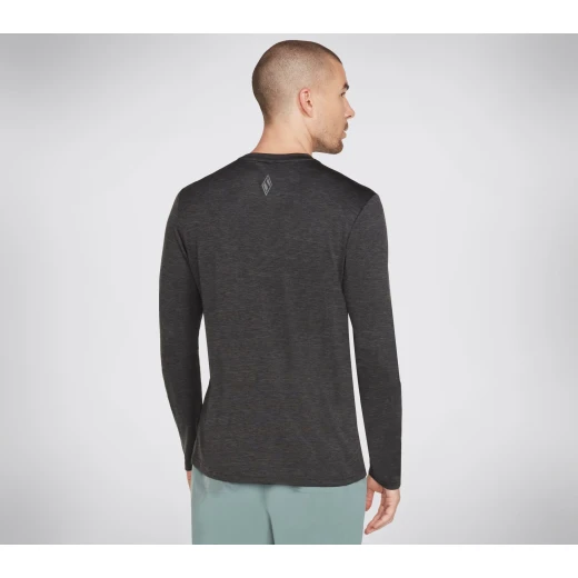 Skechers Men's Go Dri Long Sleeve Knit Tee Burgundy XL Athletic Shirt - Skechers - Image 3