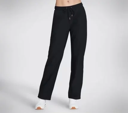 Skechers Go Luxe Rib Pant Women's Black Small Comfortable Lounge Pants - Skechers - Image 2