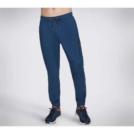 Skechers Men's Skech Knit Ultra Go Saturday Jogger: Breathable 4-Way Stretch Performance Pants with Zipped Pockets and Elastic Waistband, Navy, Size L - Skechers - Image 2