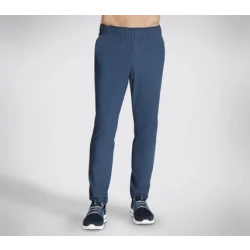 بنطلون سكيتشرز رجالي جو ستريتش فائق النحافة للأداء فحم صغير يتميز بنسيج GO STRETCH فائق رباعي الاتجاهات سريع الجفاف حزام خصر قابل للتعديل وجيب خلفي بسحاب