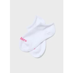 Girls' 3-Pack No Show Socks White Size 26-36, Comfortable & Breathable