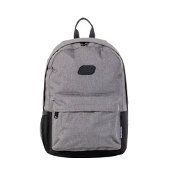 Skechers Solid Backpack Set with Lunch Bag and Pencil Pouch in Grey OSIZE Includes 1 Main Compartment, Front Pocket, Side Mesh Pockets For School, Work or Outings