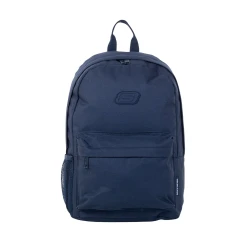 Skechers Solid Backpack Set Navy with Lunch Bag & Pencil Pouch OSIZE for School or Work 2 Side Pockets Durable Design Perfect for Everyday Use