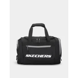 Skechers Small Weekender Duffel Bag Black, Stylish and Compact Gym Bag with 2 External Pockets, Ideal for Travel and Everyday Use, SKU: SKCH8476-BLK