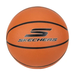 Skechers Basketball Official Size 7 Game Ball Orange Durable Rubber and Polyester Construction Fully Pebbled for Firm Grip Featuring Skechers Performance Logo