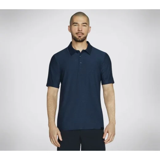 Skechers Go Dri All Day Polo Shirt Navy Blue Men's Clothing Small Skechers Go Dri All Day Polo Shirt Navy Blue Men's Clothing Small