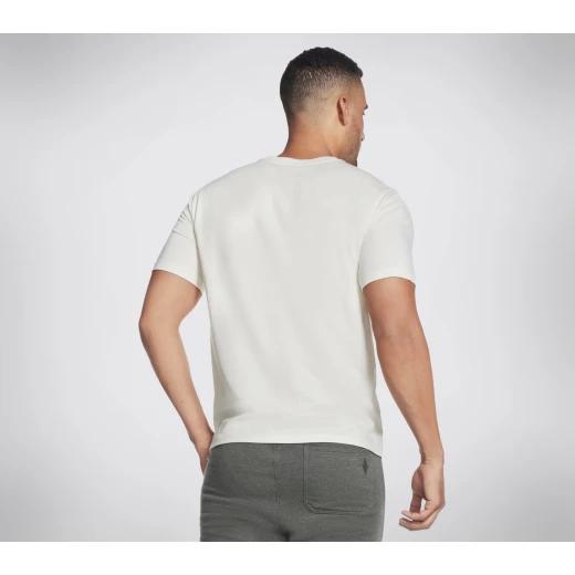 Skechers Radar Tee Men's Grey Short Sleeve Crewneck Cotton Shirt - Skechers - Image 3