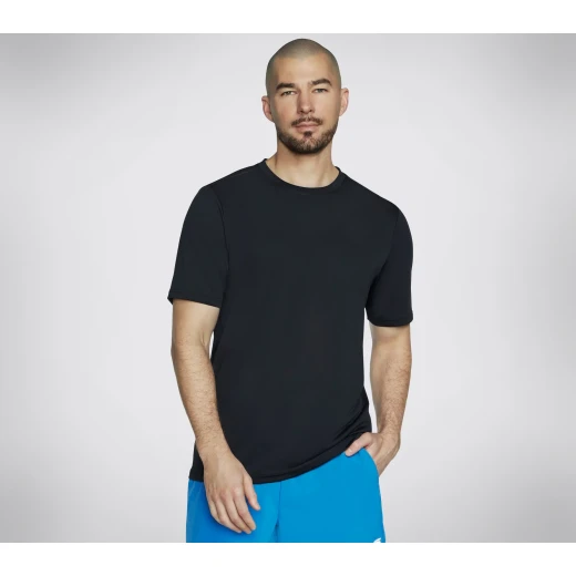 Skechers Go Dri Charge Tee Men's Black Moisture Wicking Short Sleeve Shirt