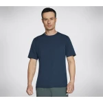 Skechers Go Dri Charge Tee Men's Navy Moisture Wicking Short Sleeve Shirt - Skechers