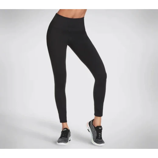 Skechers Go Walk Wear High Waisted Legging Knit Black L Women's Activewear Skechers Go Walk Wear High Waisted Legging Knit Black L Women's Activewear