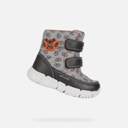 Geox Flexyper ABX Baby Waterproof Ankle Boot in Grey: Ultra Flexible, Breathable, and Stylish for Adventurous Little Ones - Size 23