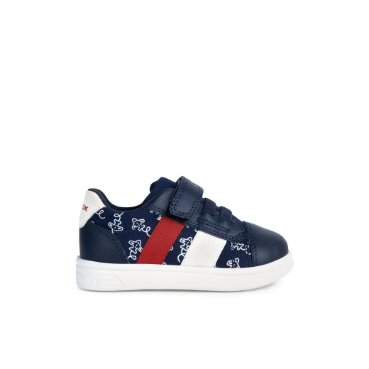 حذاء رياضي Geox BAYB DJROCK Navy للأولاد: حذاء رياضي خفيف الوزن ومريح من القماش، يتميز بتصميم مستوحى من التنس وزخارف حيوانات لطيفة، مقاسات 22. حذاء رياضي Geox BAYB DJROCK Navy للأولاد: حذاء رياضي خفيف الوزن ومريح من القماش، يتميز بتصميم مستوحى من التنس وزخارف حيوانات لطيفة، مقاسات 22.