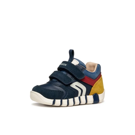 IUPIDOO BABY First Steps Sneaker Navy Blue 23. Flexy Cushioning Leather Effect Suede Breathable Lightweight Comfortable Footwear for Baby Boys. Designed for Little Adventurers - Geox - Image 4