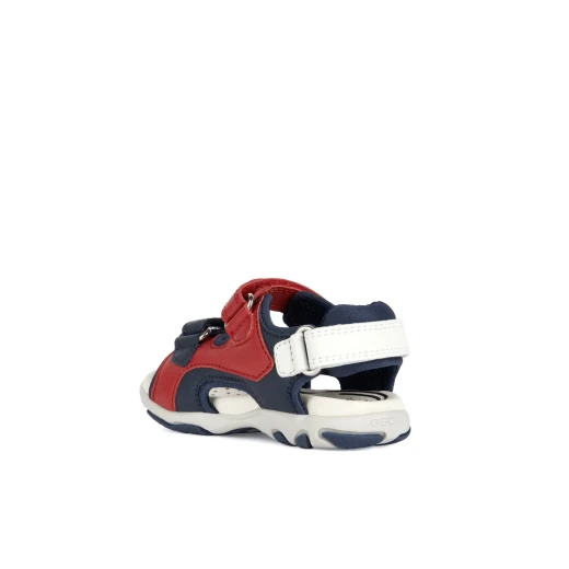 Geox Baby Flaffee Sandals Red 26 Open Toe Breathable Lightweight Nappa and Elastane Summer Sandals for Baby Boys Fast Delivery Easy Exchange - Geox - Image 4