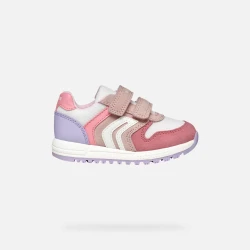 ALBEN BABY Rose Sneakers for Baby Girls Size 23 Breathable Lightweight Suede and Mesh Design Retro Style Comfortable for Little Feet