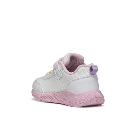 Sprintye Baby Sneakers White 26 Modern Sporty Design Breathable Mesh and Leatherette for Girls Comfortable Footwear for Playtime and School Days Well being Step After Step - Geox - Image 6