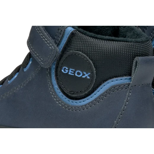 Geox Gisli Baby Navy Sneakers for Baby Boys 23 Breathable Comfort Retro Style Mid Cut Nylon and Waxed Leather Effect Material Fast Delivery Easy Exchange - Gisli baby - Image 11