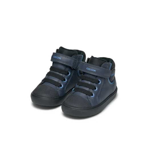 Geox Gisli Baby Navy Sneakers for Baby Boys 23 Breathable Comfort Retro Style Mid Cut Nylon and Waxed Leather Effect Material Fast Delivery Easy Exchange - Gisli baby - Image 12