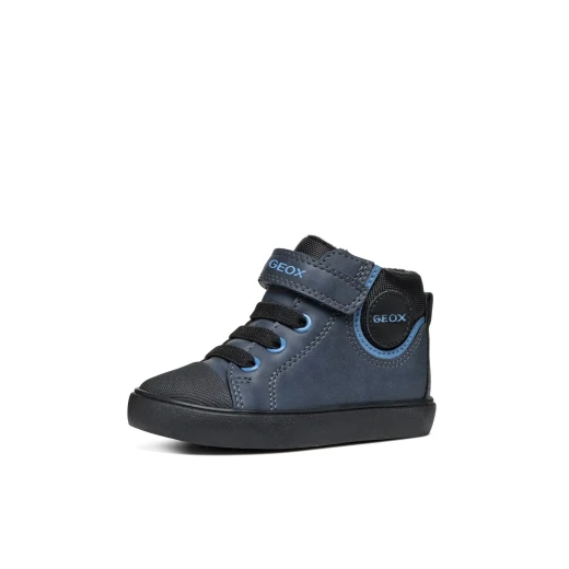 Geox Gisli Baby Navy Sneakers for Baby Boys 23 Breathable Comfort Retro Style Mid Cut Nylon and Waxed Leather Effect Material Fast Delivery Easy Exchange - Gisli baby - Image 13