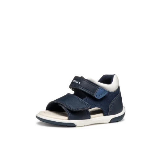 Zapito Baby Boys First Steps Sandals Navy 24 Closed Back Support - Geox - Image 5