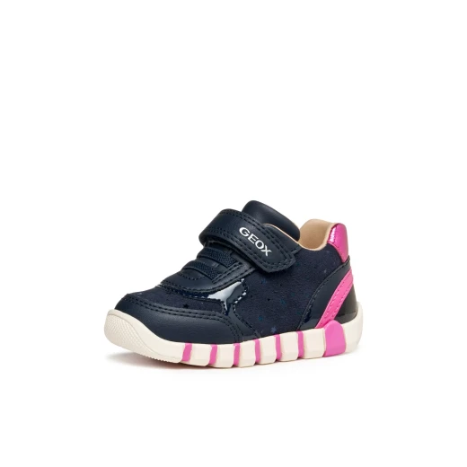 IUPIDOO Baby First Steps Sneakers Navy 25, Suede-Like Material - Geox - Image 4