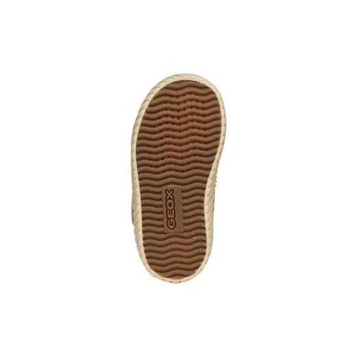 Geox Mirrorless Baby Sneaker Dark Beige for Baby Girls Size 22 Suede Like and Pearlescent Leather Effect Material Sporty Casual Style for Little Explorers - Geox - Image 7