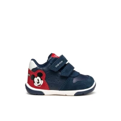 Geox Zapito Baby Sneakers Navy Blue Collaboration with Disney for Baby Boys First Steps Suede Leather Effect Stylish Comfortable Shoes Size 23 Toddler Footwear