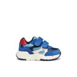 Geox Flexyper Mini Baby Sneakers Royal Blue Suede & Leather Effect Casual Sporty Design Comfortable for Baby Boys Size 23 Easy Foot Entry Perfect for Playtime & Daily Activities