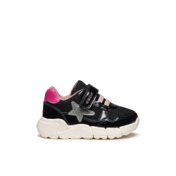 Geox Flexyper Mini Baby Sneakers Black 22, Breathable, Lightweight