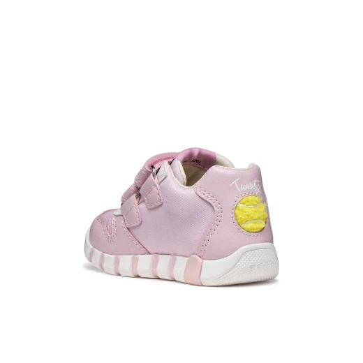 IUPIDOO Baby First Steps Sandals Pink Mesh Leatherette Sporty Casual Design Italian Podiatrist Approved for Adventurous Toddlers Size 23 - Geox - Image 5