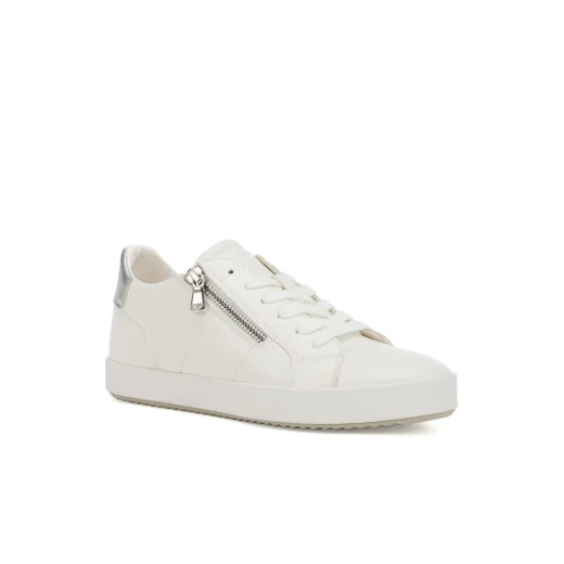 حذاء رياضي نسائي من بلوماي، لون أبيض مائل للصفرة، بتقنية غشاء مسامي مقاوم للماء، مقاس 38 أوروبي، نعل مطاطي كلاسيكي، مريح طوال اليوم، سهل التبديل - جيوكس - Image 3