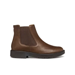 Geox Spherica EC1 Women's Ankle Boot Dark Brown Nappa Leather Superior Comfort Lightweight Cushioning 36 EU Size Everyday Wear Stylish Design Perfect for City Life