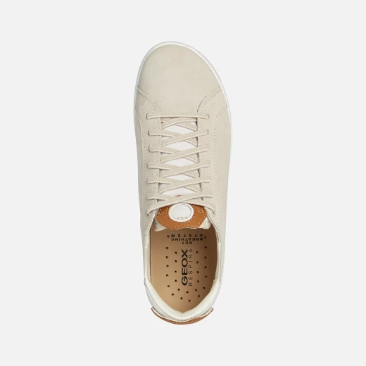 Geox Aerantis Woman Sneakers Off White Suede and Nappa Leather 36 - Geox - Image 5