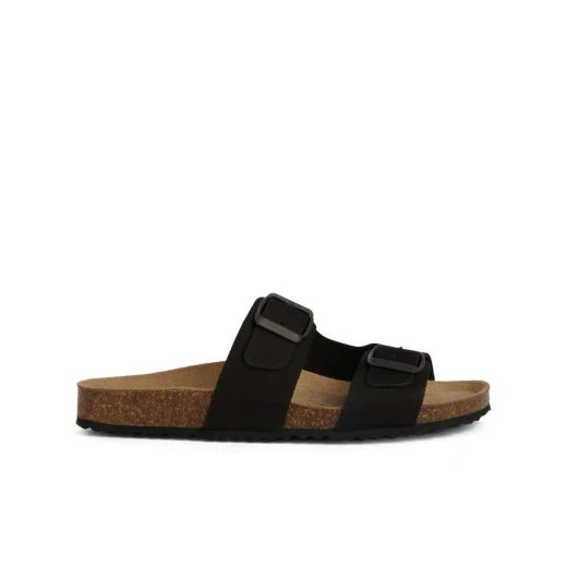 Brionia Woman's Nubuck Anatomic Sandals with Adjustable Arch Straps in Black, Perfect for Summer Laid Back Styles, Size 36