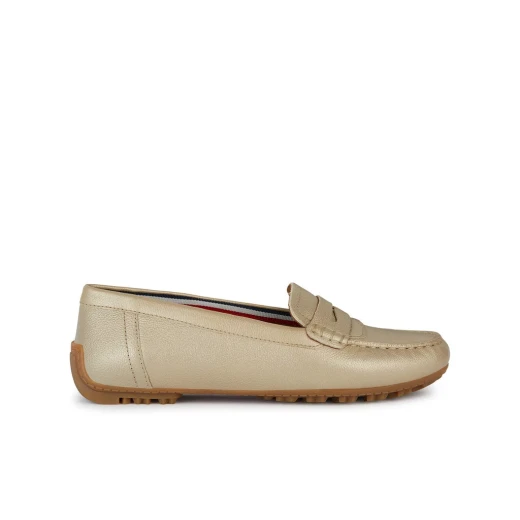 Geox Kosmopolis + Grip Women's Loafers Light Gold 38 Breathable Outsole