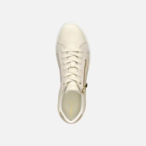 Blomiee Woman Low Cut Sneakers Papyrus 37 Comfortable Breathable Shoes - Geox - Image 10