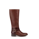 Geox Felicity Woman Brown Leather Ankle Boots Size 36 Breathable Waterproof - Geox