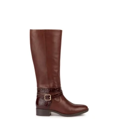 Geox Felicity Woman Brown Leather Ankle Boots Size 36 Breathable Waterproof