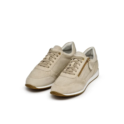 حذاء كاليث النسائي من جلد الغزال بلون بني فاتح 40، إغلاق بسحاب جانبي، مسامي - جيوكس - Image 8