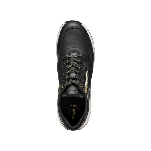 Bulmya Woman Sneakers Black Python Print Effect 37 Casual Sporty - Geox - Image 4