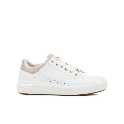 Geox Dalyla Women's Sneakers White Leather Breathable Comfortable Casual Shoes Size 37 Featuring Tumbled Leather and Metallic Effect for Everyday Wear Geox Dalyla Women's Sneakers White Leather Breathable Comfortable Casual Shoes Size 37 Featuring Tumbled Leather and Metallic Effect for Everyday Wear
